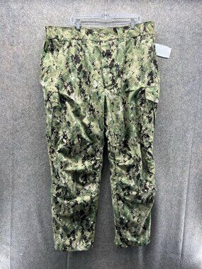 Bethel Industries Pants Men XXL Green Camo Cargo NWU Type II Ripstop Workwear